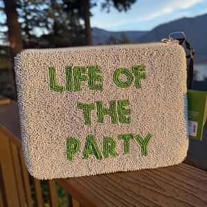NWT Kate Spade Life Of The Party Beaded Clutch